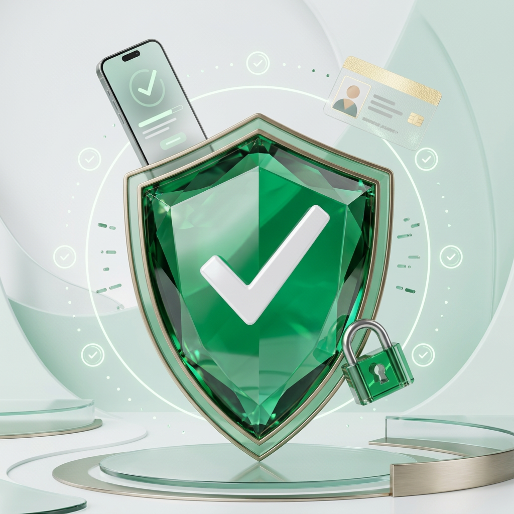 KYC verification step 4: Verified badge